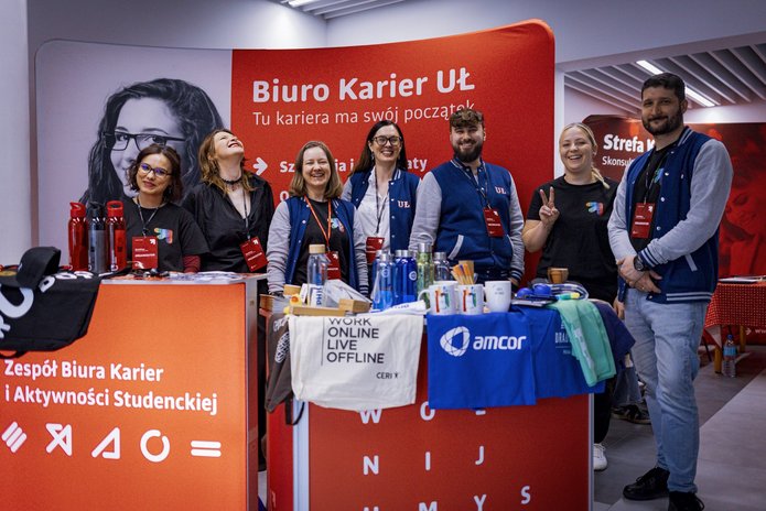 zespół biura karier UniLodz podczas workshow