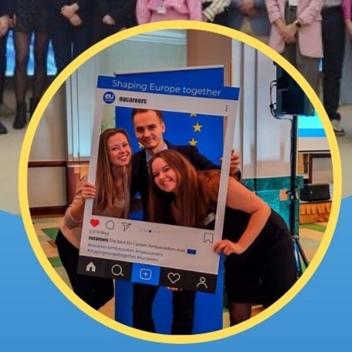 grupa uczestników konferencji EU Careers Students Ambassadors
