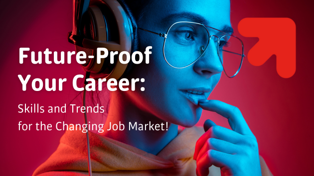 kolorowe zdjęcie utrzymane w futurystycznym klimacie przedstawiające młodą kobietę z półprofilu